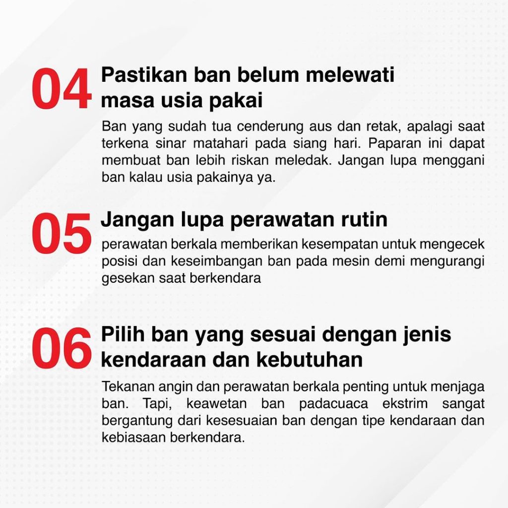 tips cegah ban bocor