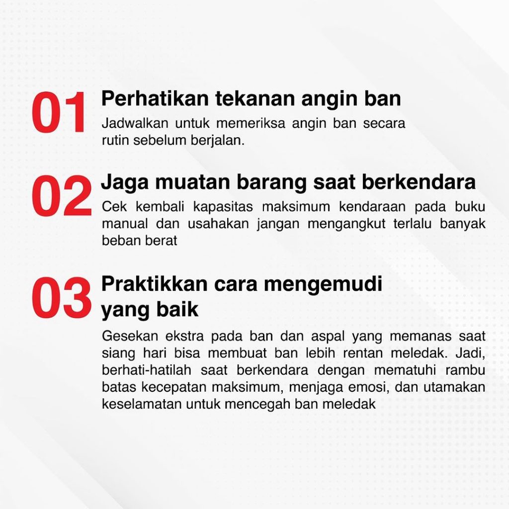 tips cegah ban bocor